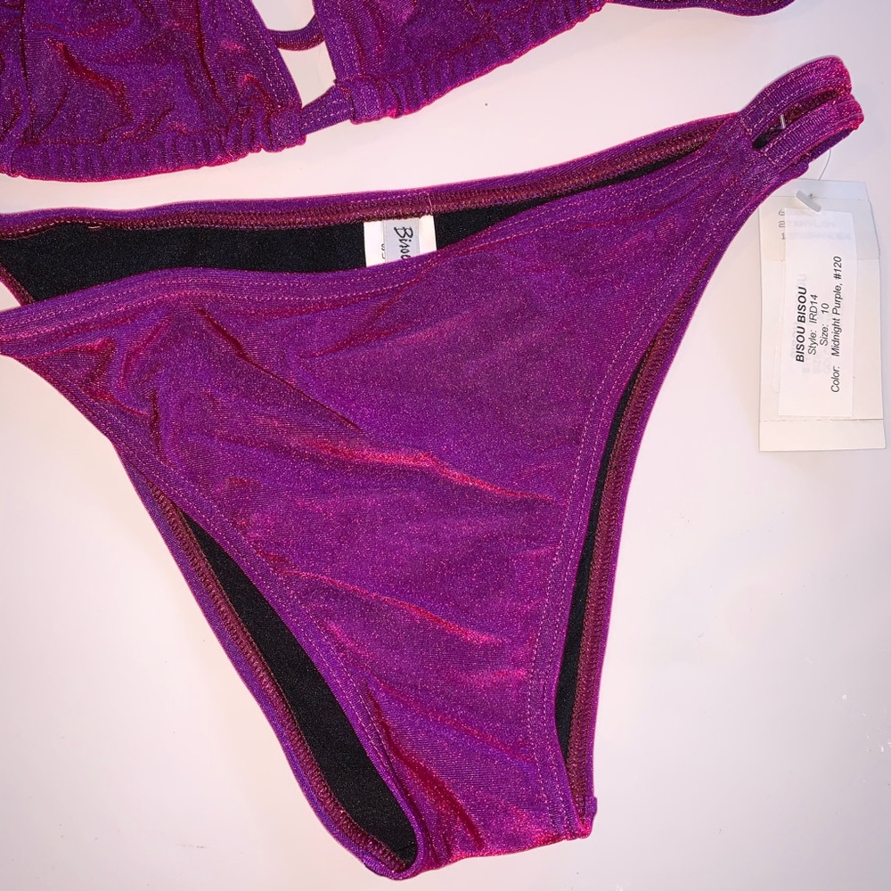 NWT 90s BISOU BISOU SHIMMERY PURPLE - Picture 4 of 8
